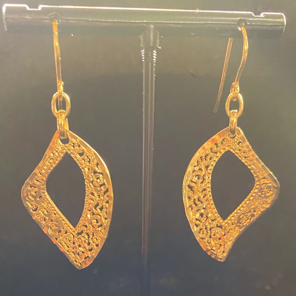 14kt gold plated earrings,